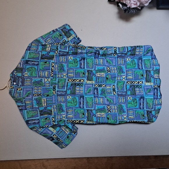 80s button up dinosaur shirt - Picture 4 of 4